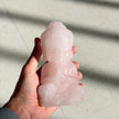Rose Quartz Buddha Carving