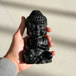 Black Obsidian Buddha Carving