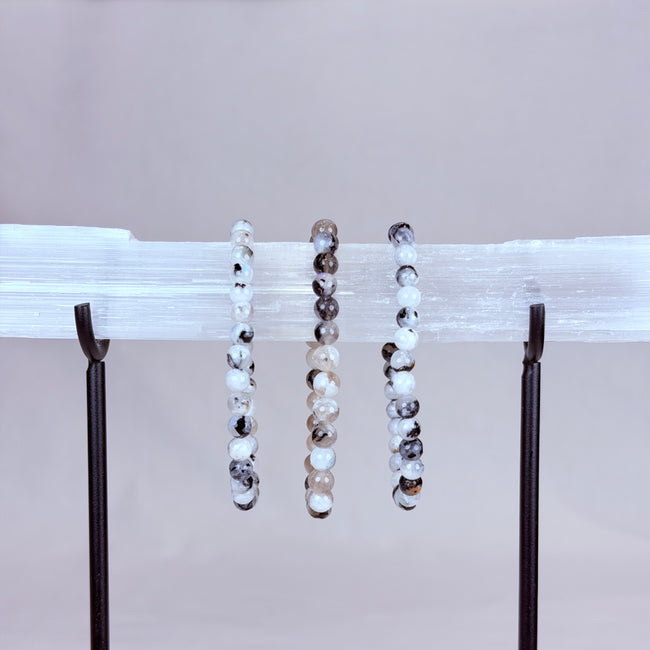 Rainbow Moonstone Crystal Bracelet Rounded