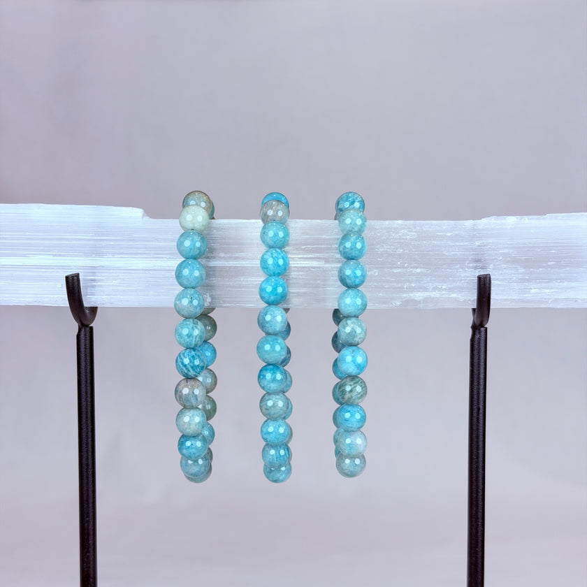 Amazonite Crystal Bracelet Rounded