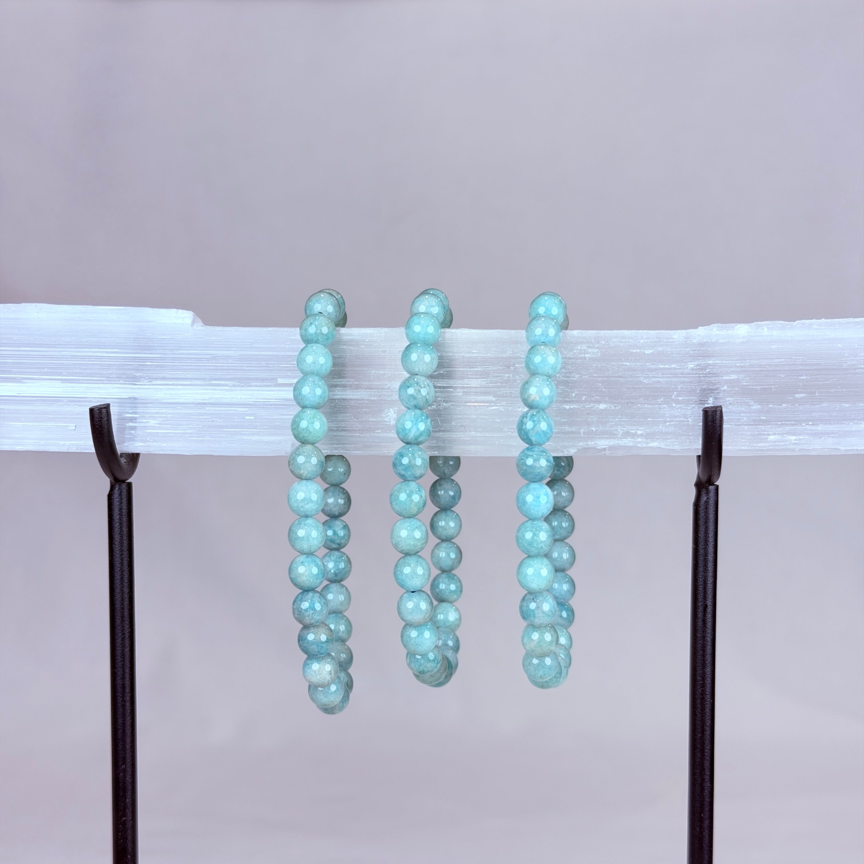 Amazonite Crystal Bracelet Rounded