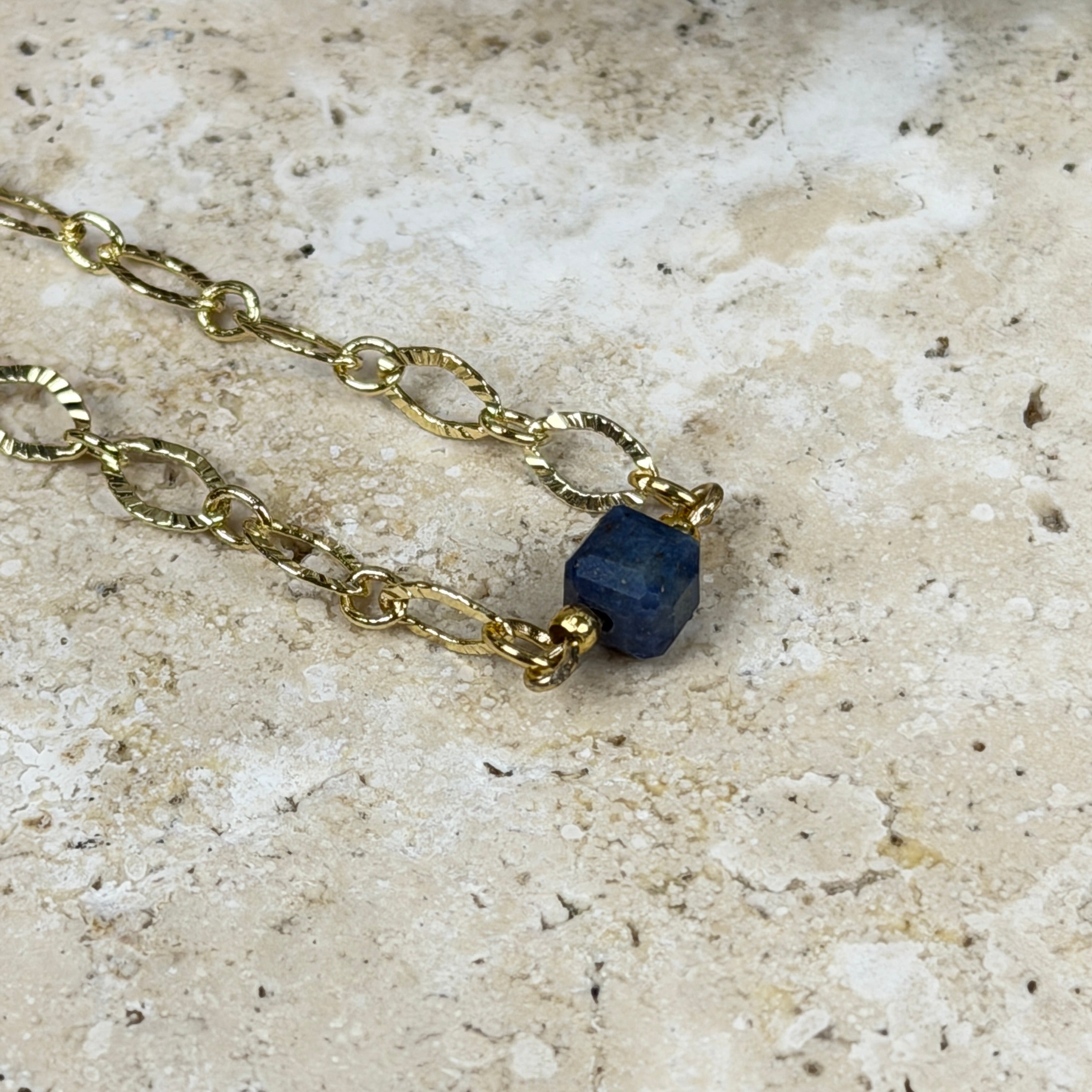 Lapis Lazuli Gold Plated Bracelet