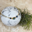 Shell & Crystal Gold Plated Bracelet