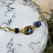 Shell & Crystal Gold Plated Bracelet