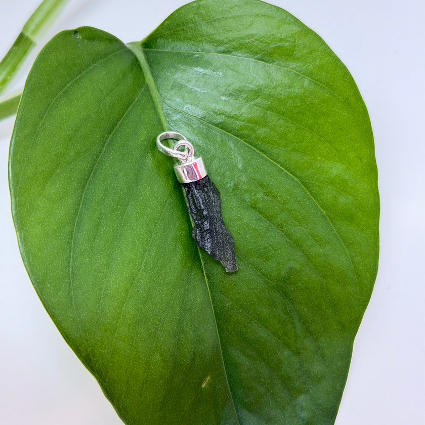 925 Sterling Silver Moldavite Pendant