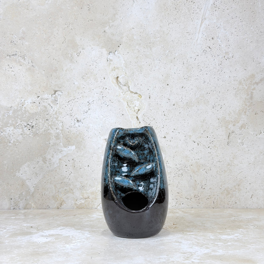 Blue Incense Waterfall Tower Backflow Burner
