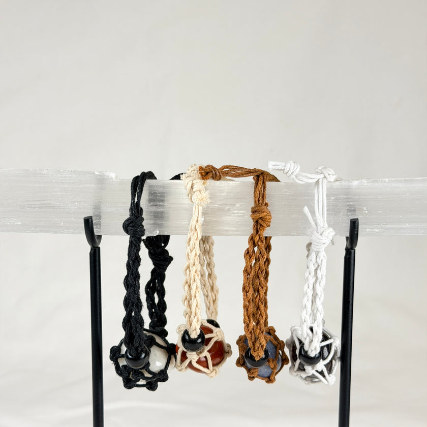 Crystal Net Bracelet Black
