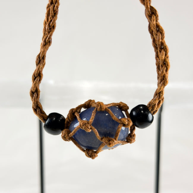 Crystal Net Bracelet Tan