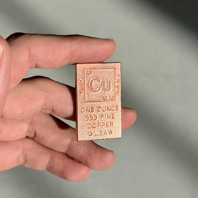 One Ounce Copper Bar