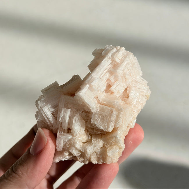 Pink Halite Crystal Cluster