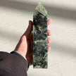 Botryoidal Prehnite with Epidot Tower (C)