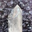 Self-Healed Double Terminated Clear Quartz Point with Striations