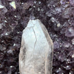 Self-Healed Double Terminated Clear Quartz Point with Striations