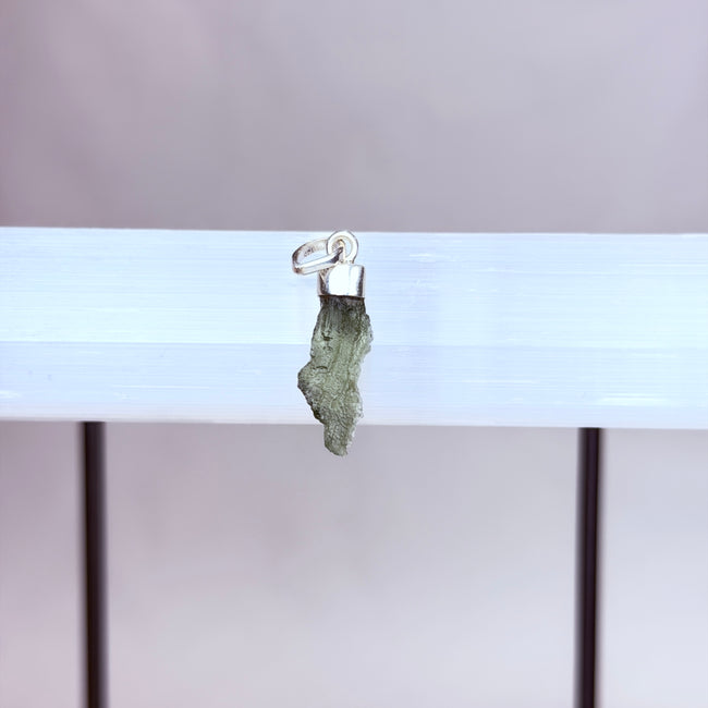 925 Sterling Silver Moldavite Pendant
