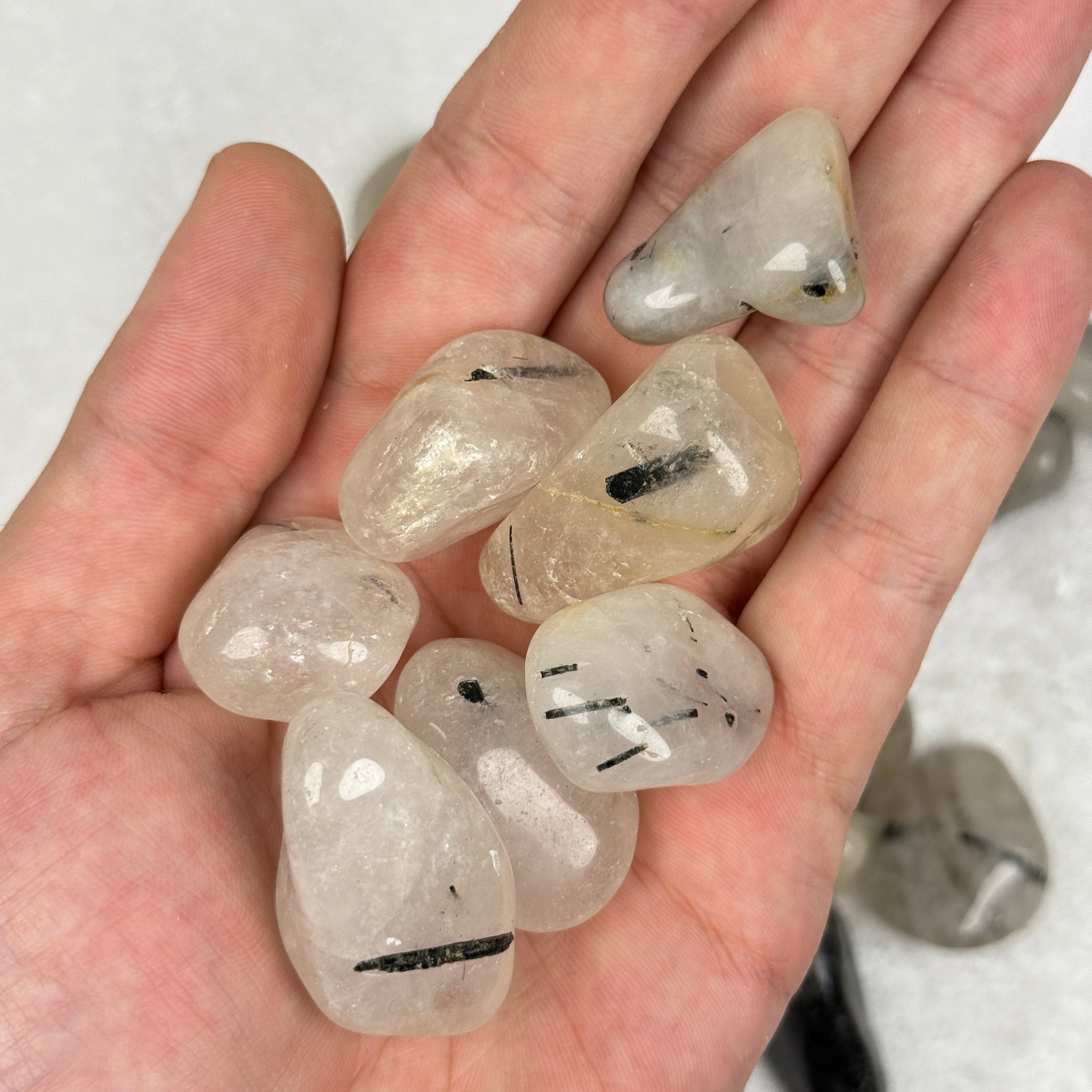 Quartz - Tourmalinated Tumble
