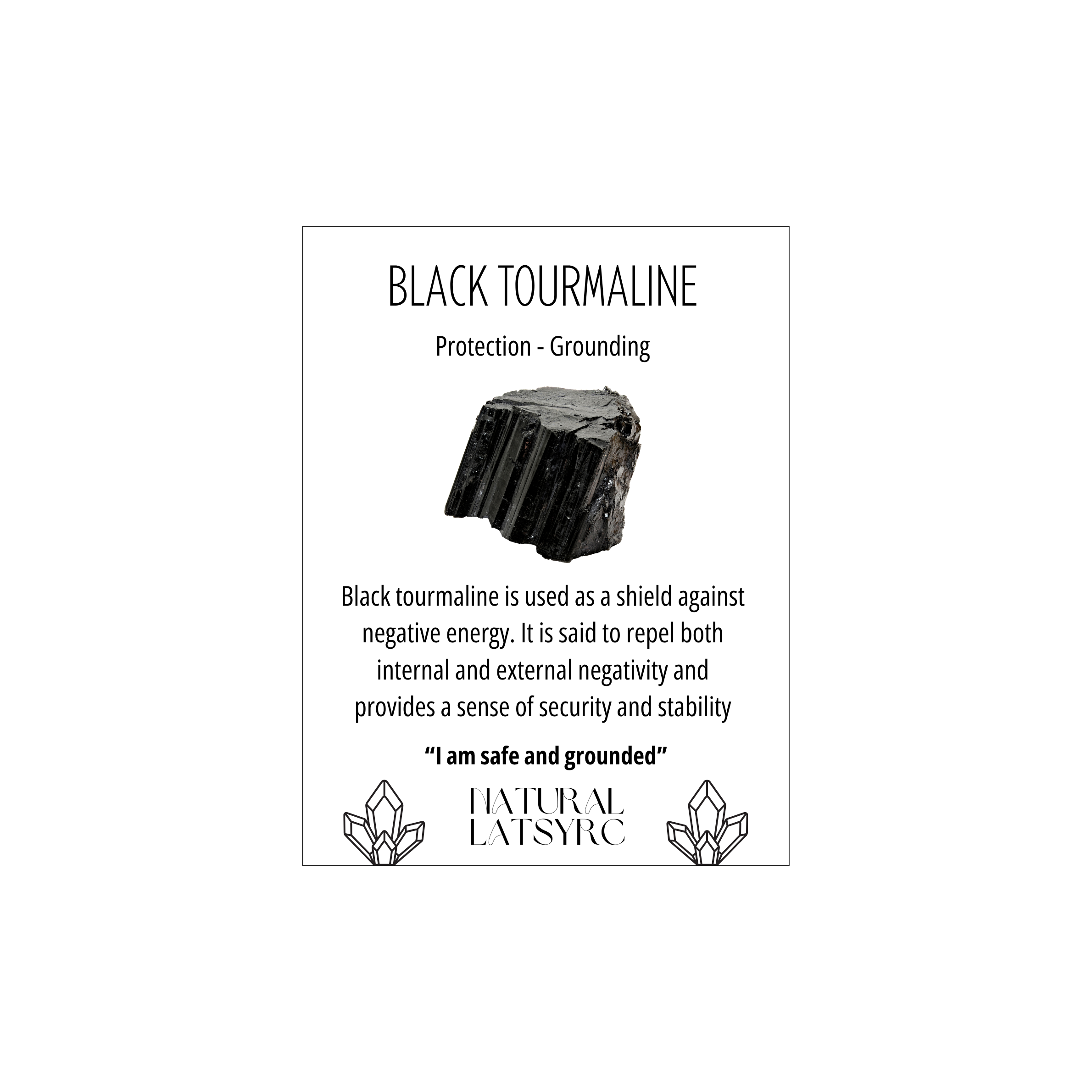 Tourmaline - Black Tumble