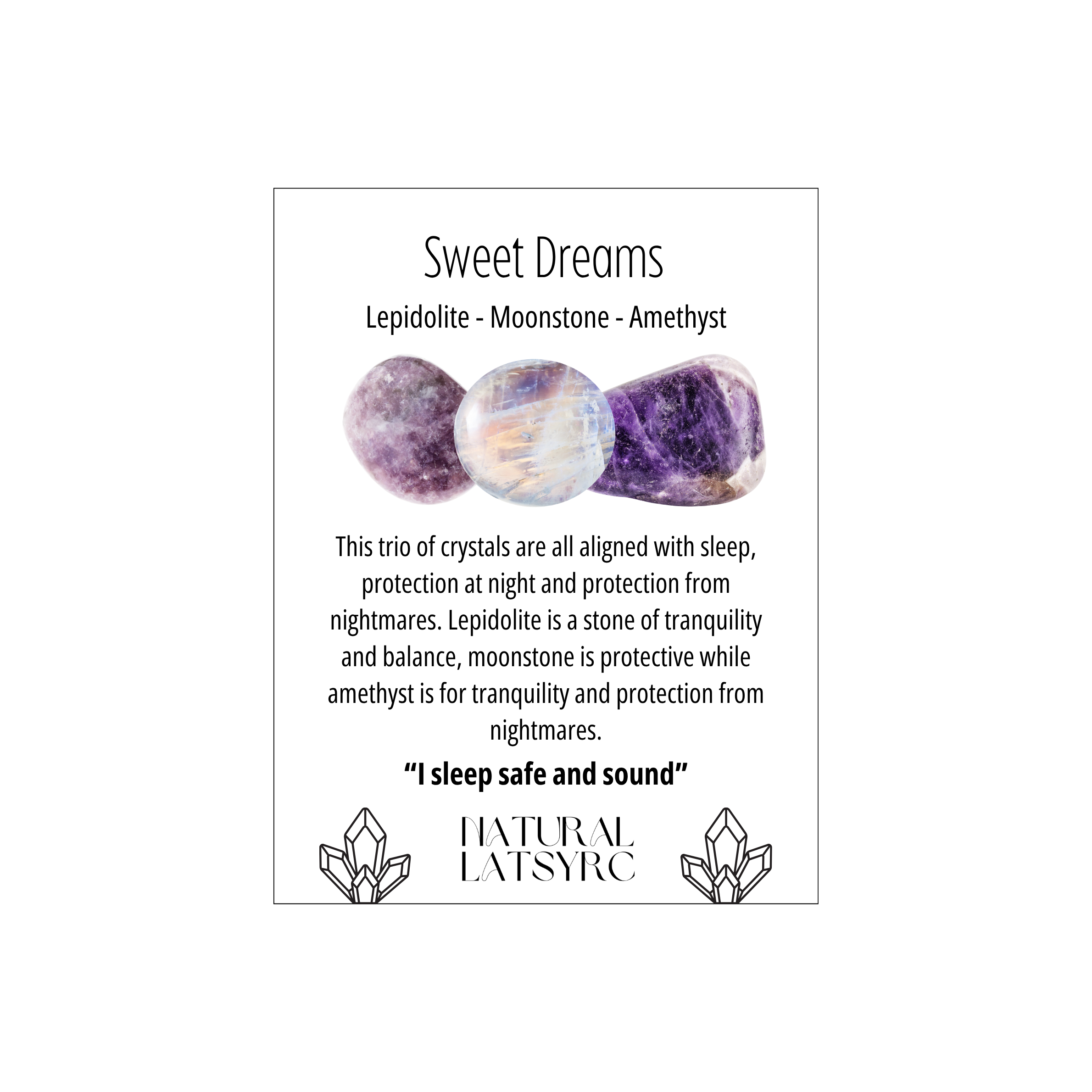 Sweet Dreams Trinity Crystal Bracelet