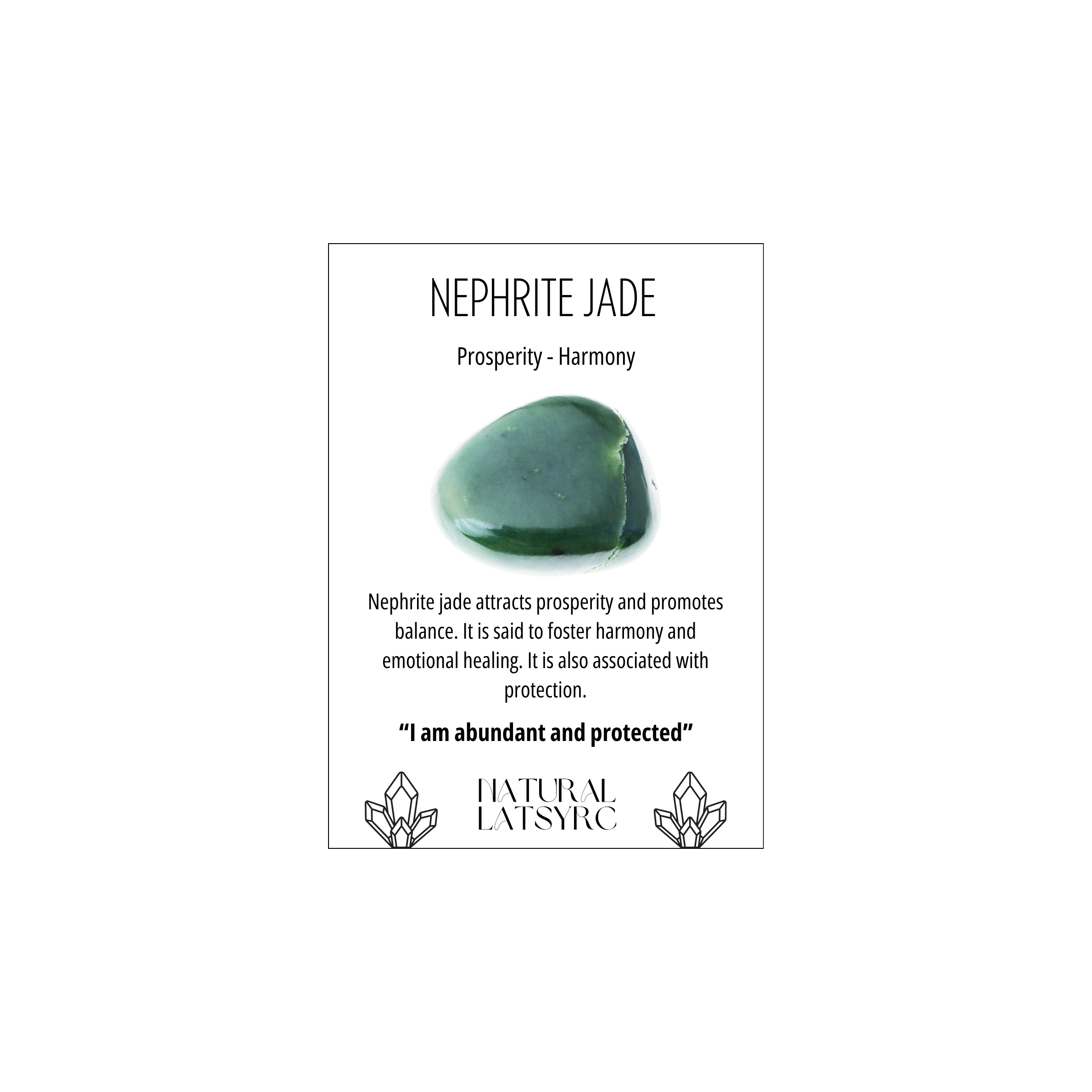 Nephrite Jade Crystal Bracelet Rounded