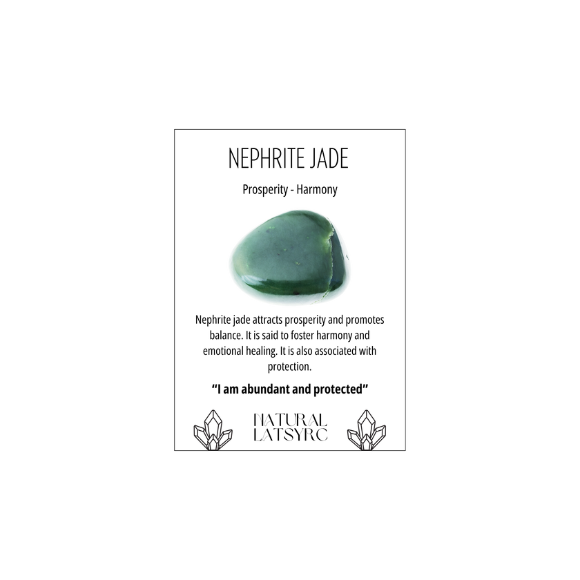 Nephrite Jade Crystal Bracelet Rounded