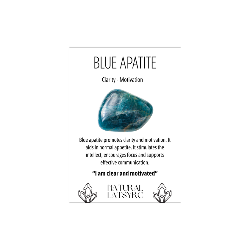 Blue Apatite Rough Stone between 55-75g
