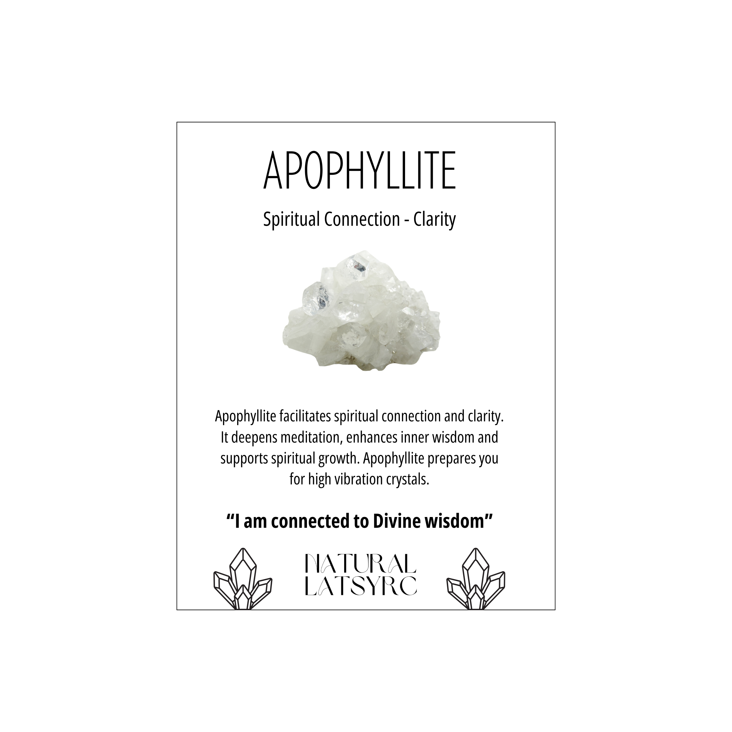 Apophyllite Cluster