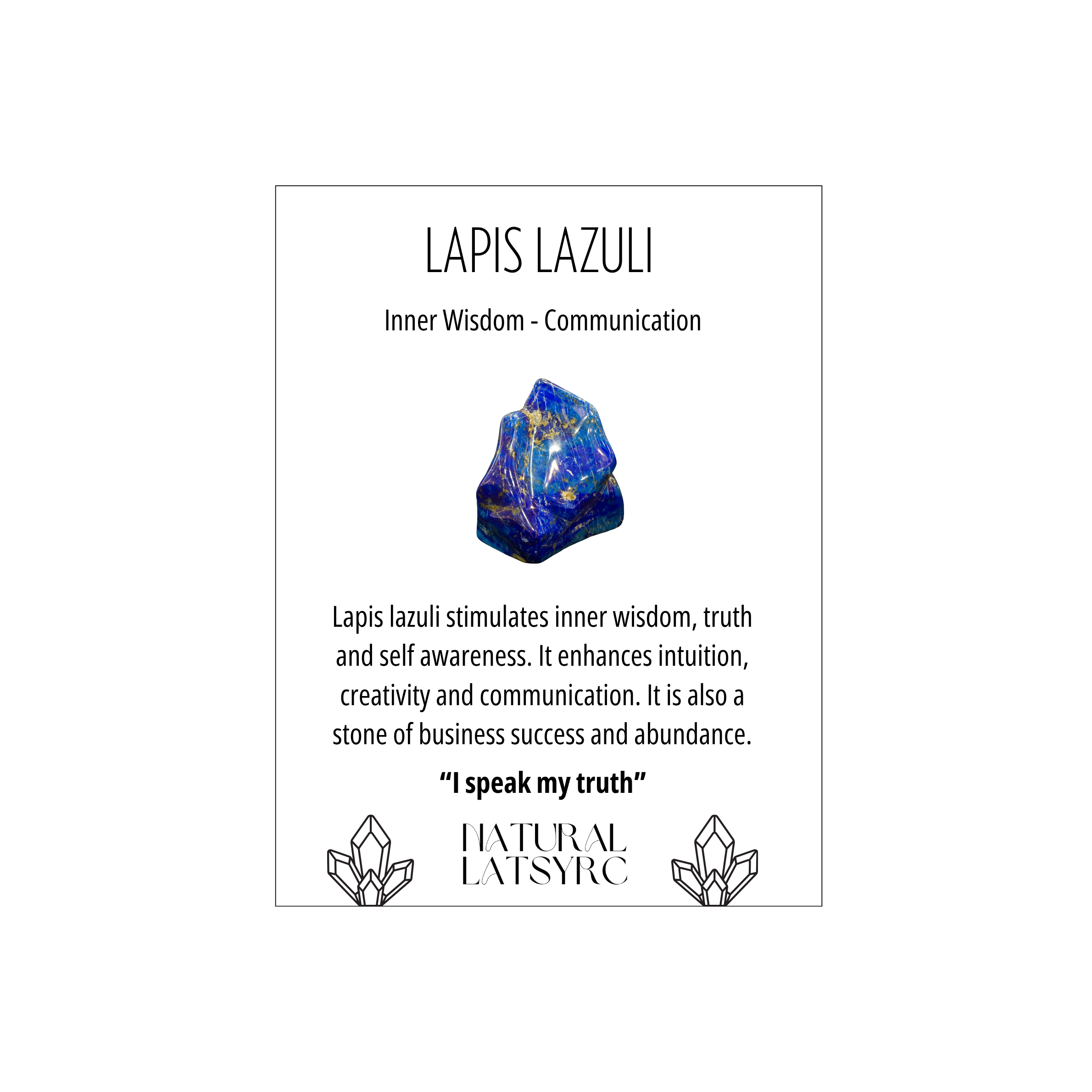 Lapis Lazuli 925 Pendant Only