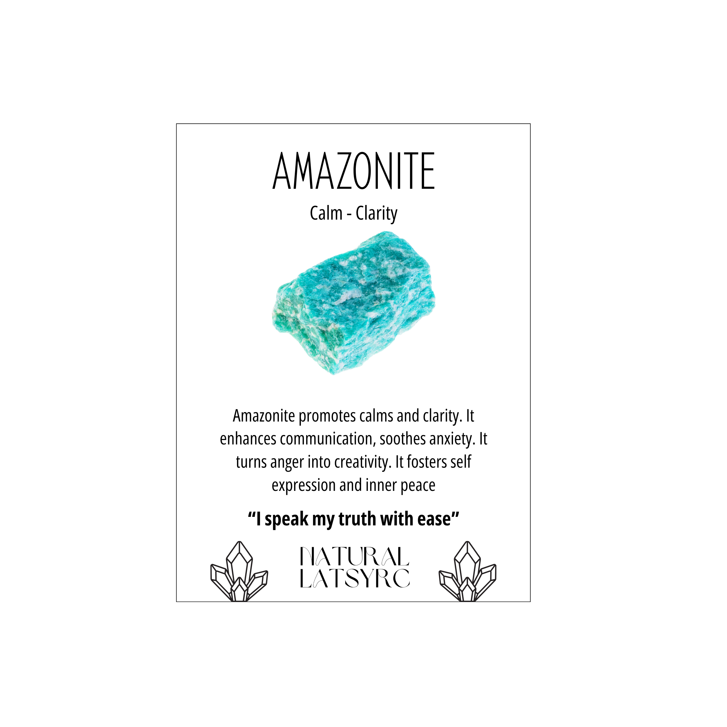 Amazonite Crystal Bracelet Rounded