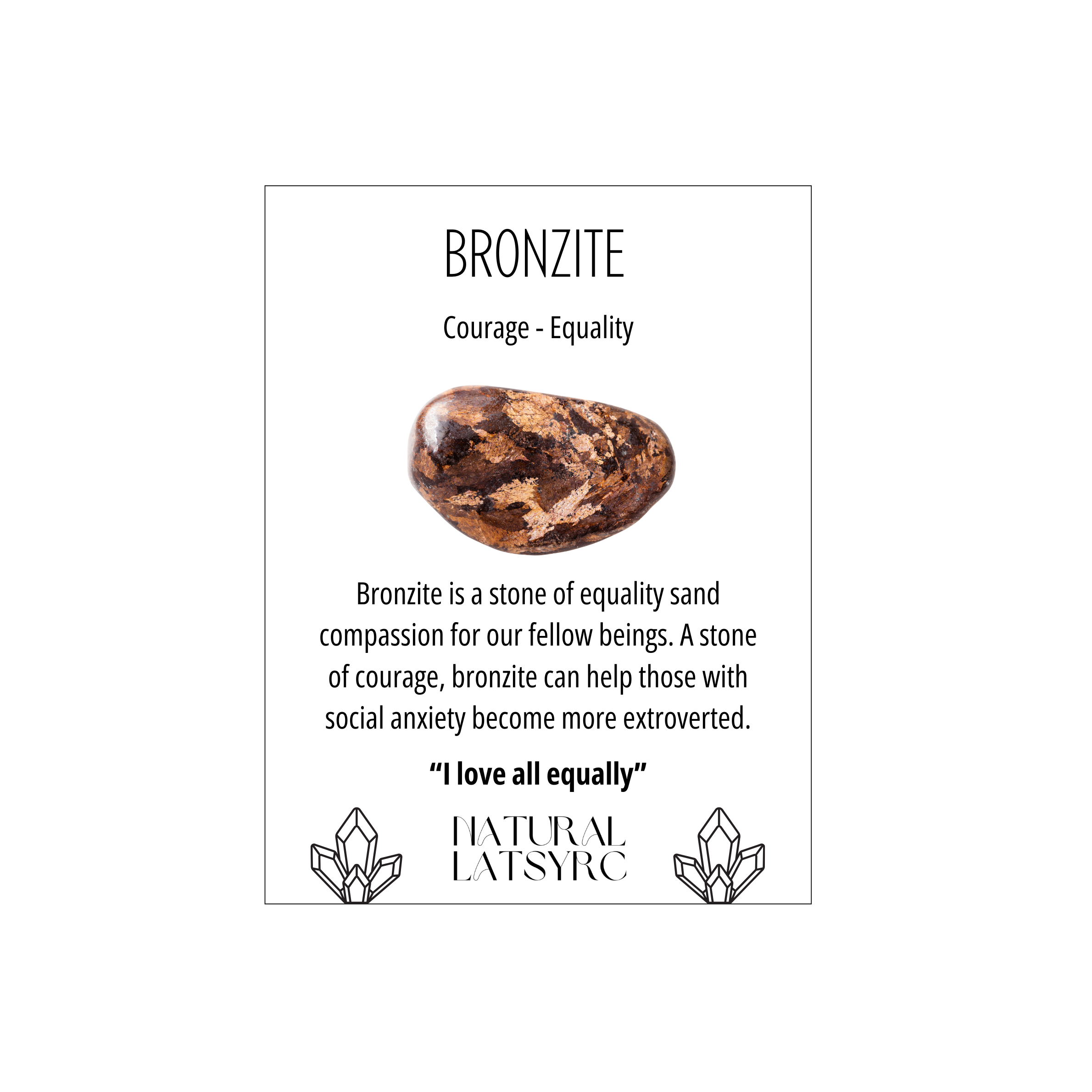 Bronzite Crystal Bracelet Rounded
