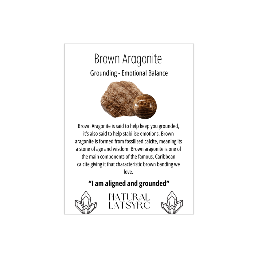 Brown Aragonite Skull Carving