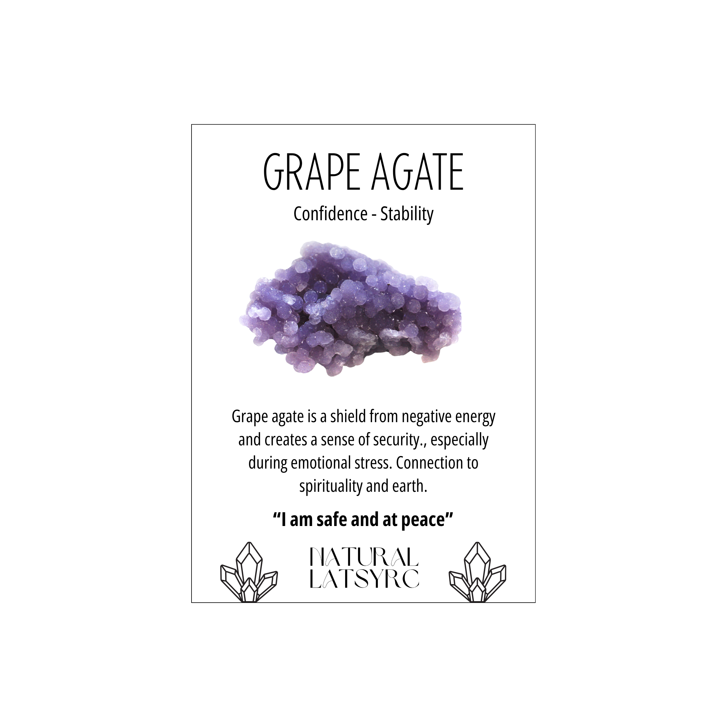 Grape Agate Cluster