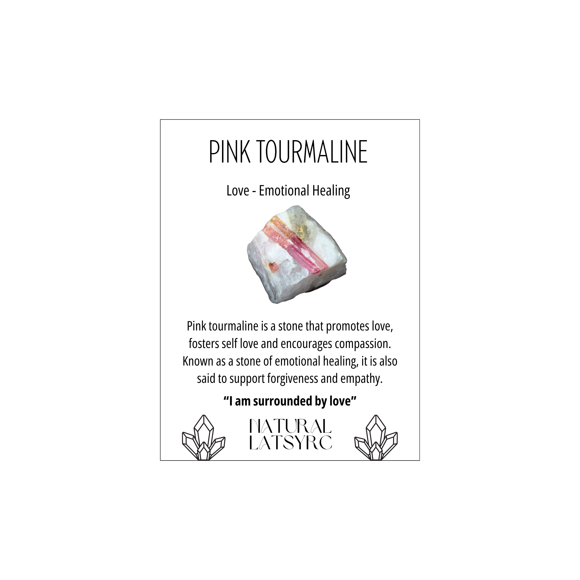 Pink Tourmaline Crystal Bracelet Rounded
