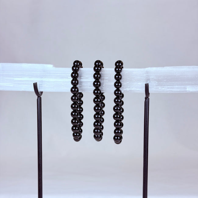 Red Garnet Crystal Bracelet Rounded