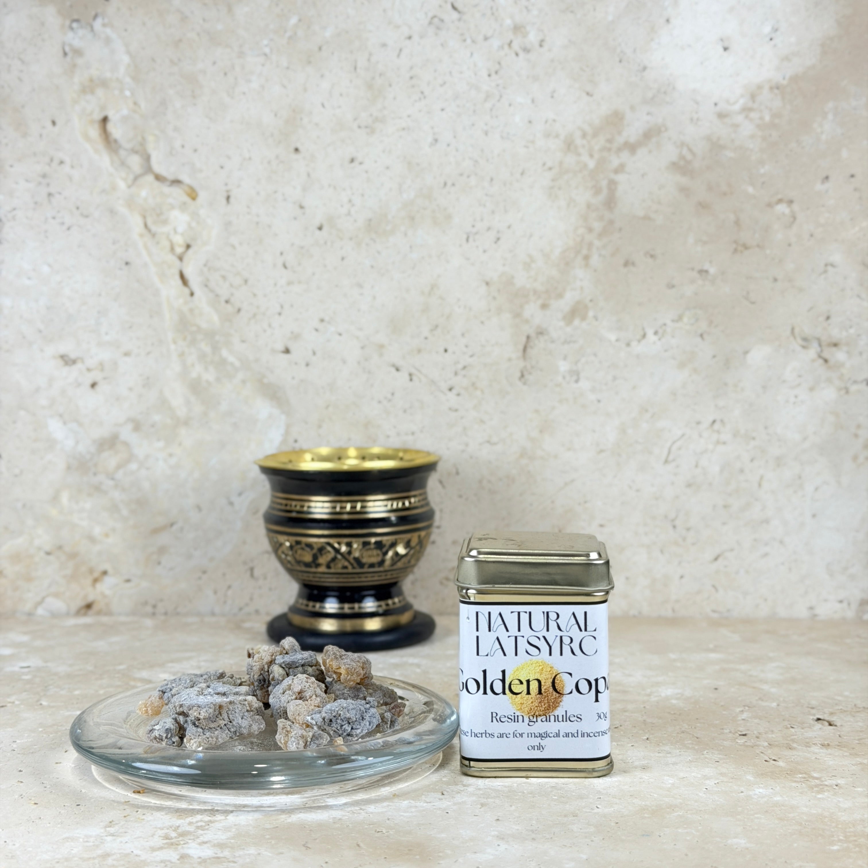 Golden Copal Resin Granules