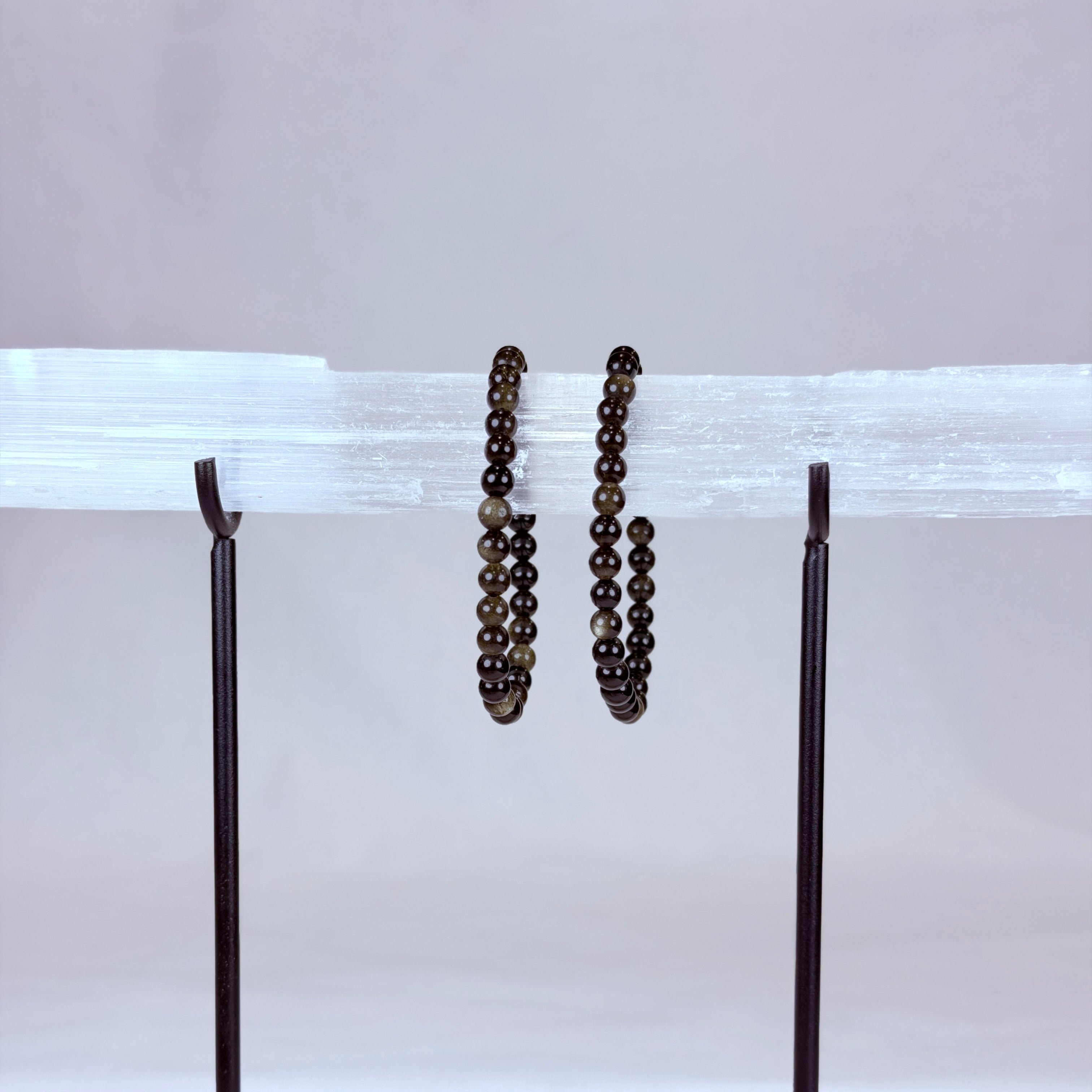 Goldsheen Obsidian Crystal Bracelet Rounded