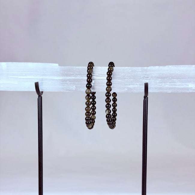 Goldsheen Obsidian Crystal Bracelet Rounded