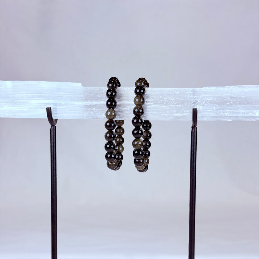 Goldsheen Obsidian Crystal Bracelet Rounded
