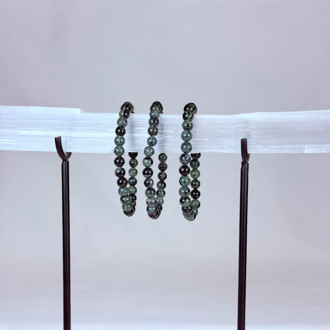 Kambaba Jasper Crystal Bracelet Rounded