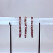 Pink Tourmaline Crystal Bracelet Rounded
