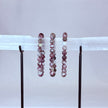 Pink Tourmaline Crystal Bracelet Rounded